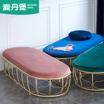 Shoe stool clothing store sofa stool shoe shop test shoe stool wedding dress shop with shoes stool long bench soft bag rest stool