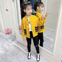 Girls Pocket Embroidered Jacket 2021 Autumn New China Childrens Top 678910 Years Old Girl Jacket