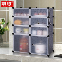 The cupboard kitchen is a modern simple and economical storage side cabinet for the kitchen.