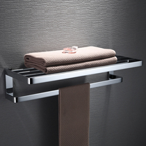 German bathroom full copper solid double bath towel rack hanging towel rack High-grade bathroom hardware pendant Hotel villa