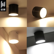 led Downlight ceiling lamp Nordic ceiling porch aisle corridor black small spotlight round warm barrel light