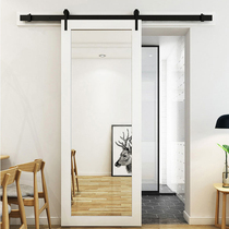 Mirror Barn Door Solid wood door Rail sliding door Sliding door Sliding door Kitchen door Folding door Custom interior door with lock