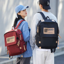 Double Shoulder Bag Male College Student Trend Original Niche Large Capacity Computer Backpack Sport Travel Fashion School Bag Women