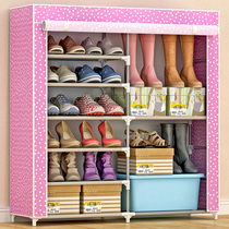 Yast shoe rack simple home door shoe cabinet dustproof storage cabinet economy free assembly shoe shelf dormitory