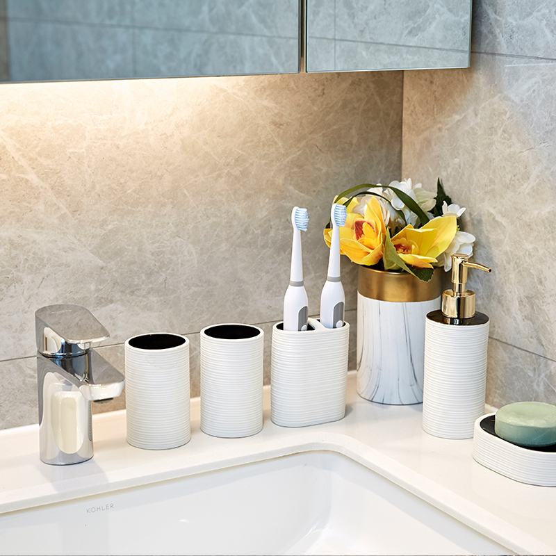 Modern ceramic sanitary ware suit bathroom toilet practical furnishing articles home decoration ideas sink for wash gargle cup