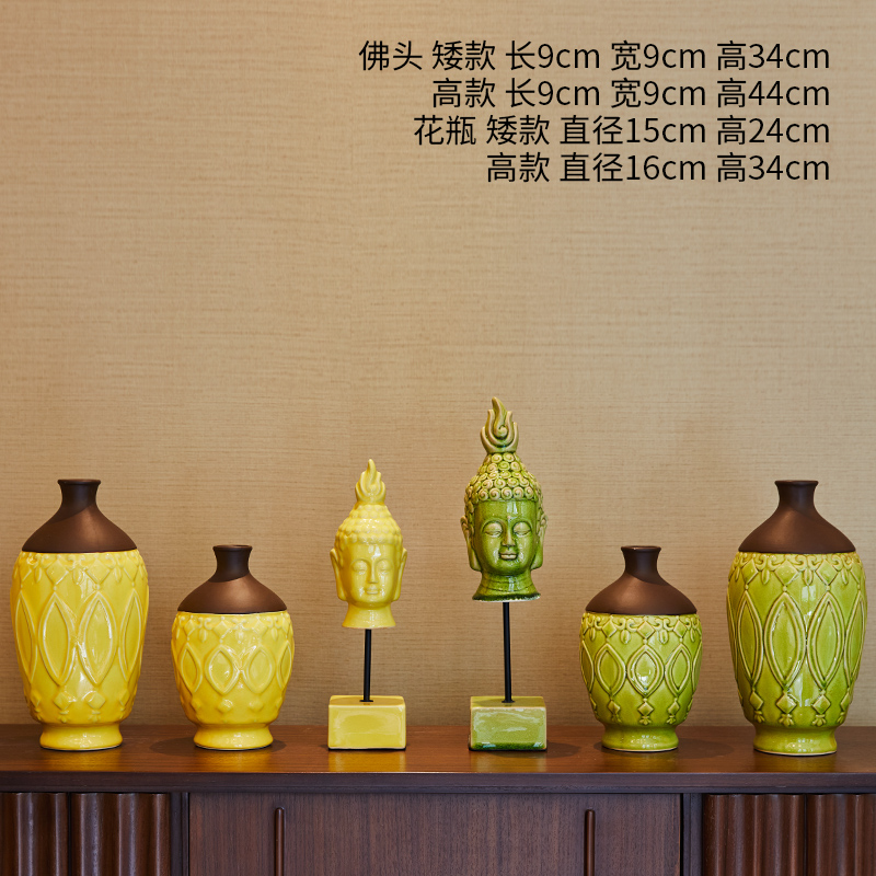 The New Chinese zen Buddha furnishing articles home TV ark, soft adornment sitting room porch ceramic vase decoration restoring ancient ways