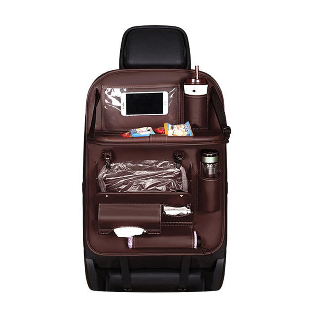 Car seat back storage bag hanging bag car small table chair back storage rack car interior decoration supplies