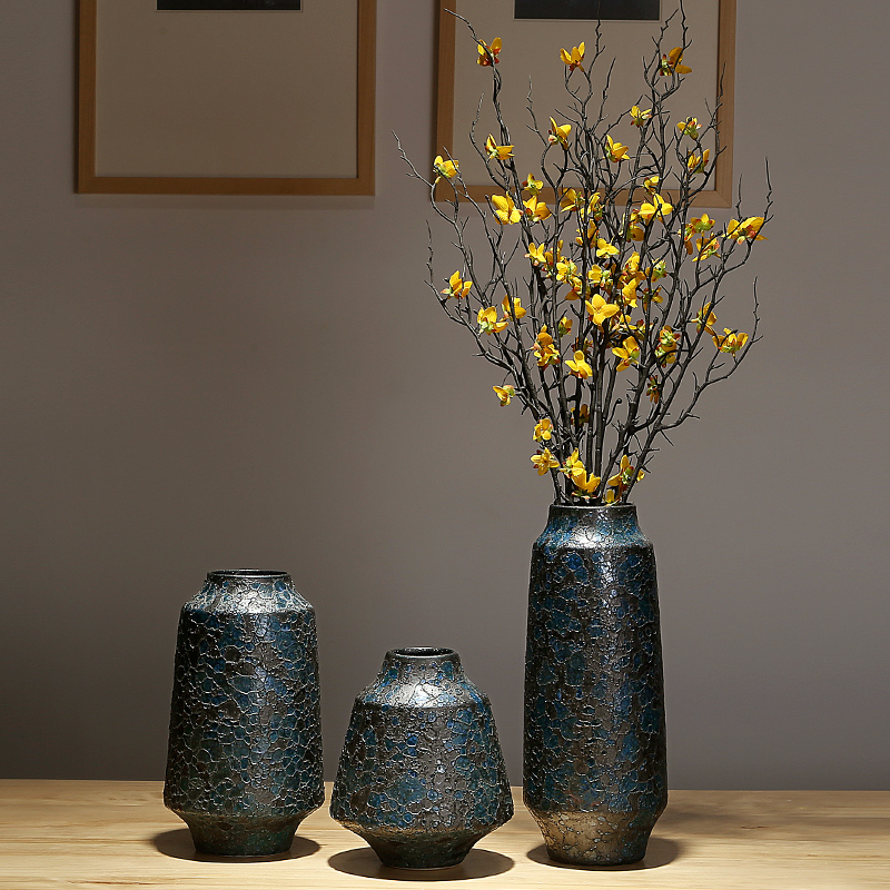 Creative three - piece ceramic vase furnishing articles sitting room ark, TV ark, sitting room porch household act the role ofing is tasted furnishing articles arranging flowers