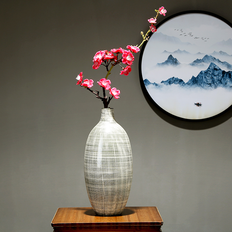 Dried flower adornment furnishing articles sitting room flower arrangement of jingdezhen ceramic vase simulation flower adornment serving utensils hotel