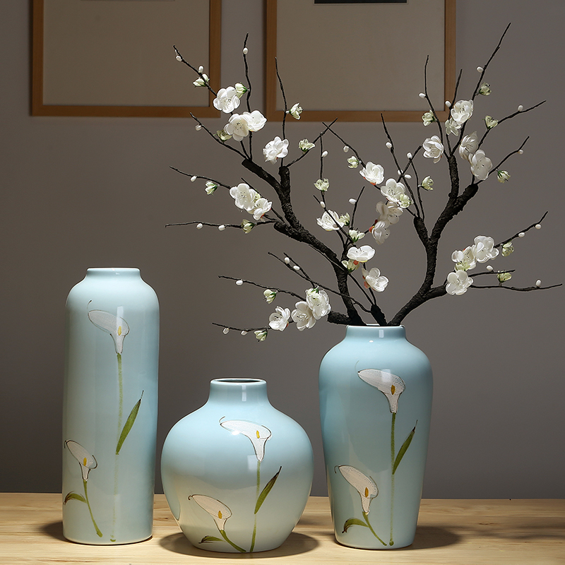 Jingdezhen modern creative ceramic vase vase home sitting room mesa adornment handicraft decoration vase