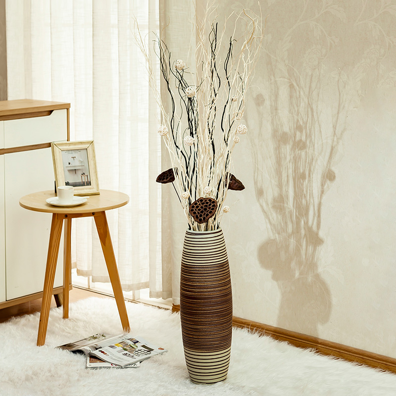 The ground simulation flower vase sitting room home decoration ideas European contracted ceramic flower arranging dried flower vase furnishing articles