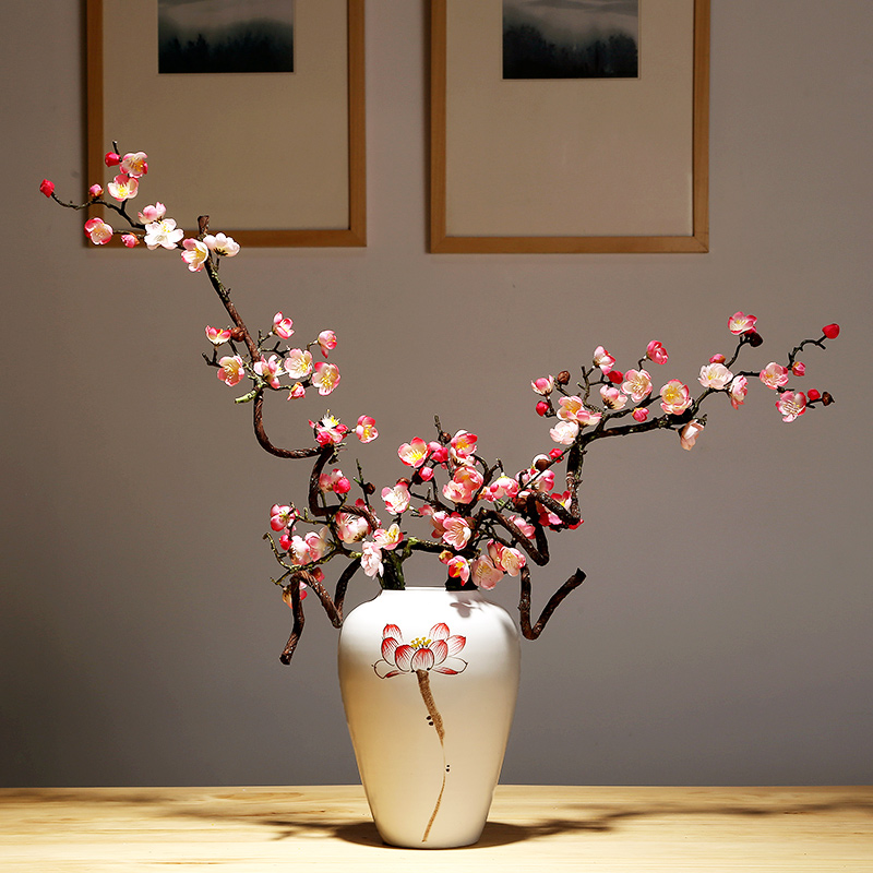 The modern new Chinese jingdezhen ceramic vase checking porcelain TV ark, sitting room porch home furnishing articles