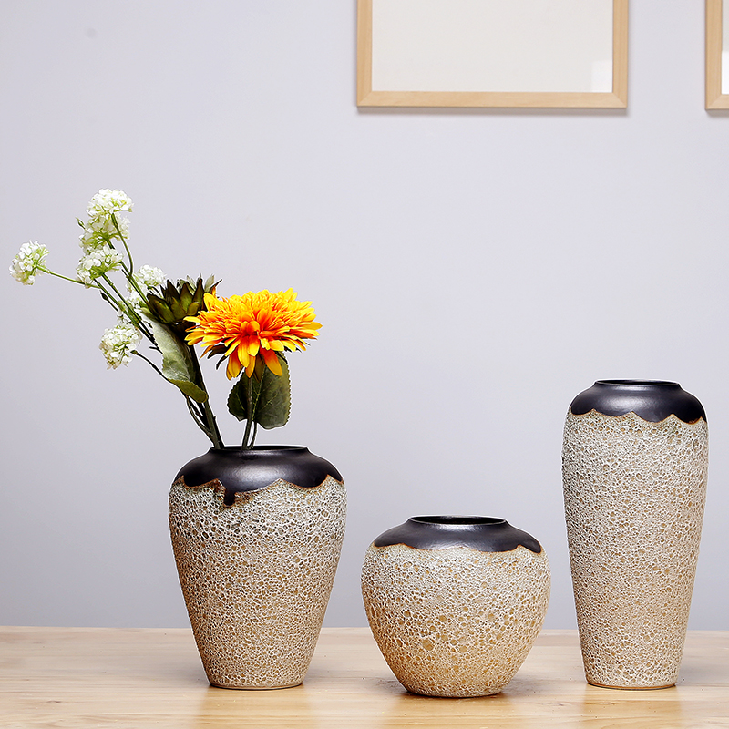 Jingdezhen ceramics vase creative manual Chinese study, the sitting room porch place dried flowers flower arrangement craft
