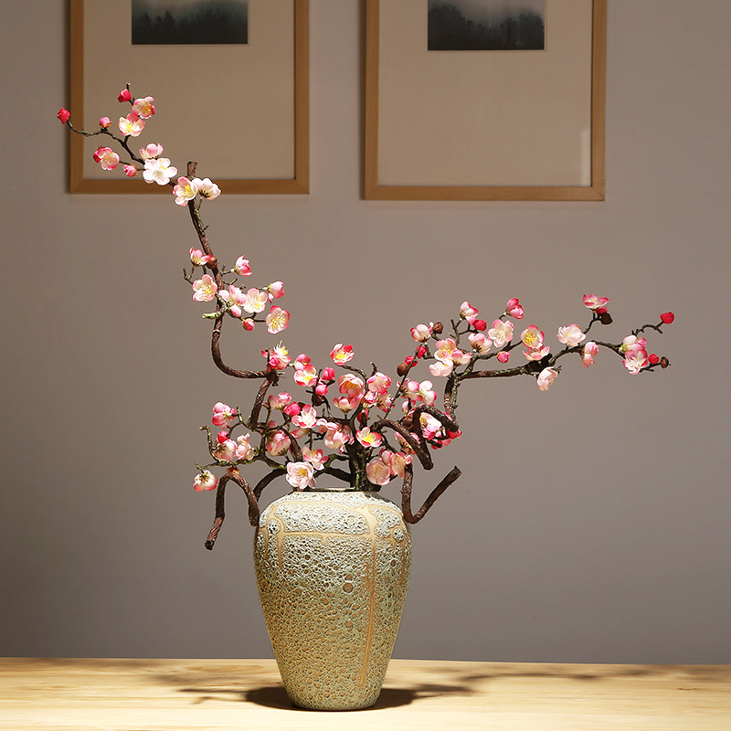 Jingdezhen crafts vase modern creative home porch new Chinese modern pottery and porcelain vase decoration