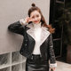 Leather female short paragraph Korean version of Slim thin plus thick velvet jacket pu black motorcycle leather jacket spring and winter Leather female short paragraph Korean version of Slim thin plus thick velvet jacket pu black motorcycle leather jacket spring and winter