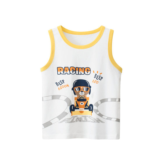 Children's pure cotton vest 2025 summer Korean version cartoon boy's soft sweat-absorbing top boy's sleeveless shirt wear thin outerwear
Children's pure cotton vest 2025 summer Korean version cartoon boy's soft sweat-absorbing top boy's sleeveless shirt wear thin outerwear