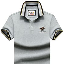 Turn over summer men t-shirt polo shirt short sleeve loose half sleeve casual sympathetic half-cut sleeve Paul men tx