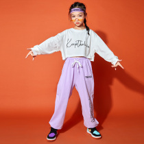 Childrens Street Dance Out of the Girls Jazz Dance suit New Years Eve cheerleader Costume Girl Hip Hop Suit