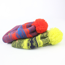 Export single autumn and winter childrens hat Boys outdoor warm knitted hat plus velvet thickened ski hat Boys winter hat