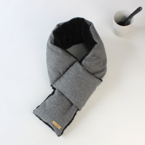 Exit Japan 21 Autumn Winter Scarves mens down cross section Neck Men and women Fashion plus velvet wool Neck Sleeves