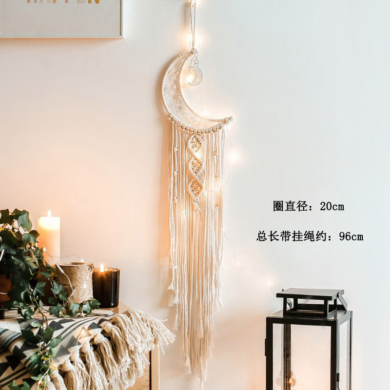 dreamcatcher large ornaments wedding wedding props decorations white feather pendants make up dream net creative handmade wall hanging