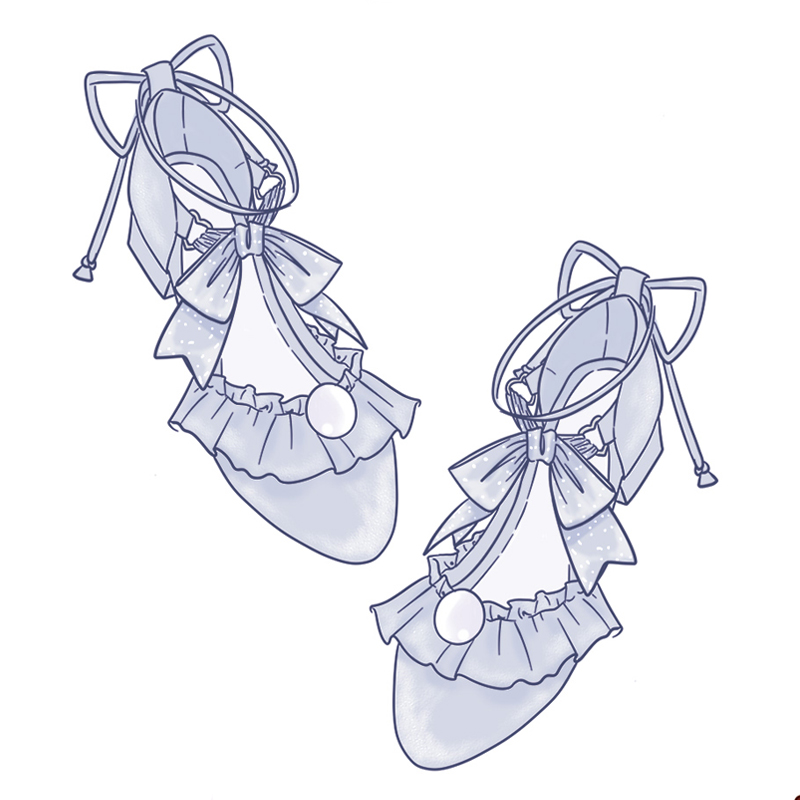 【征集】原创软妹洛丽塔lolita褶皱花边蝴蝶结公主少女学生单鞋