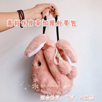 High-end winter bag thick imitation fur rabbit plush squirrel honey bag