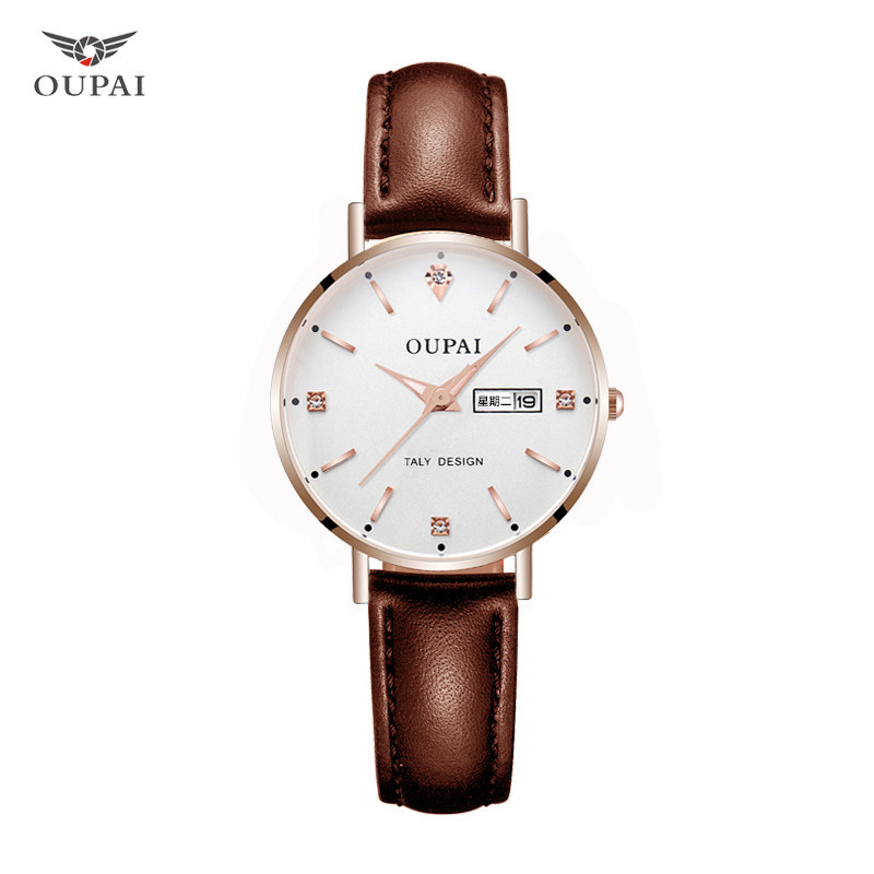 天猫欧派手表小表盘樱花石英表女士