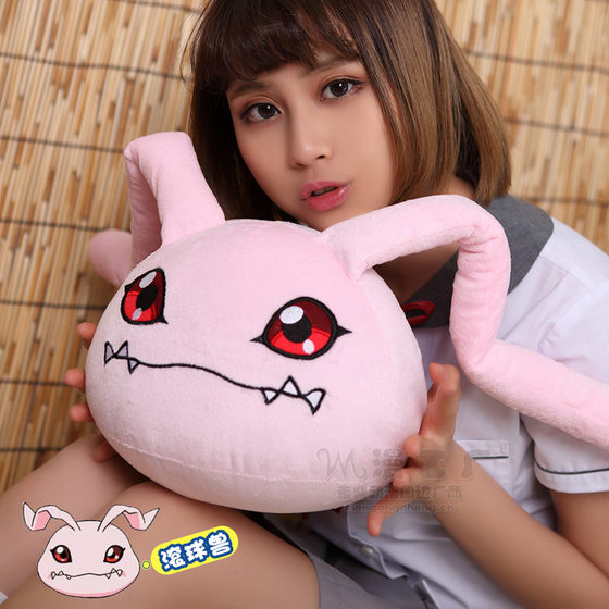 Cross -border Digimon Big Ear Beast Asian Ancient Beast Bada Rolling Ball Beast Plush Doll Pillow Pillow Children's Toys Cross -border Digimon Big Ear Beast Asian Ancient Beast Bada Rolling Ball Beast Plush Doll Pillow Pillow Children's Toys