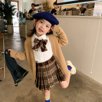 2022 Fairytale Girls Academy Wind Shirts Suit Fall New Women Bao Plexu Dress Three Sets JK Uniformed Children