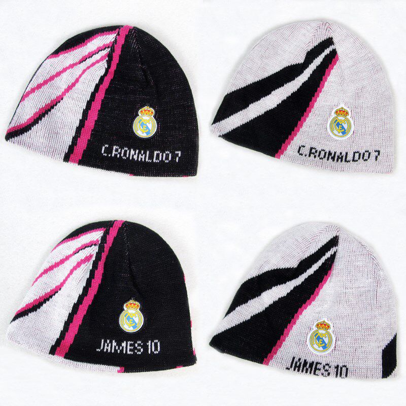 包邮足球迷用品巴萨messi梅西皇马j罗c罗纳尔多冬季保暖帽子_7折现价