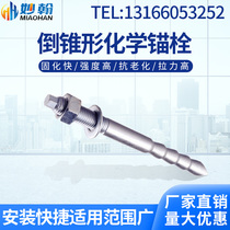 Special inverted cone chemical anchor bolt setting m10 Bolt m12 stainless steel screw m16 long screw m20 anchor glue