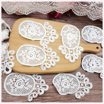 735 day single 20 pieces white milk silk water-soluble flower pieces Clothing diy vase handmade material accessories