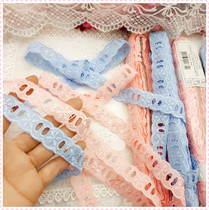 171 The whole bundle of export about 13 7 meters polyester Lun Cotton can wear ribbon embroidery lace diy doll clothing material accessories 2CM