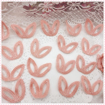 817 The whole package of 30 Korean pink rabbit ear bow diy hair accessories accessories about 4*3CM