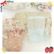 391 whole piece about 15 yards of gold thread mesh embroidery lace diy bow doll clothing accessories