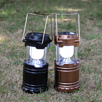 Super bright outdoor multifunctional solar camping LED emergency lighting lantern rechargeable household tent light