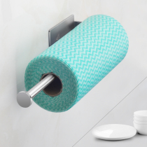 304 stainless steel kitchen tissue holder toilet paper holder wall-mounted non-perforated roll paper holder