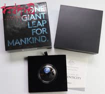 Australia 2019 Den Moon 50 Anniversary Inlaid Nickel Concave Silver Coin