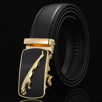 Belt Mens Leather Automatic Closed Young Students Han Edition Casual Bandy Current Middle-aged Pure Business Pants Belt