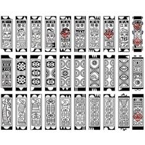 Old people watch cards entertainment mahjong card Willow brand old card Hebei plastic 120 Zhang Shuihu long strip Jining card