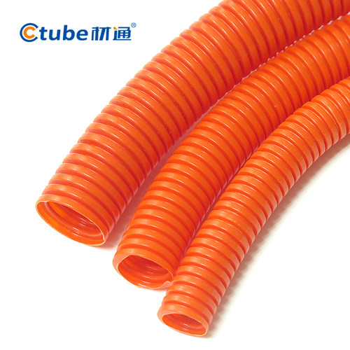 展示与对比:pvc阻燃绝缘塑料双壁波纹管3分电工穿线软管16螺纹电线管5