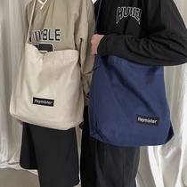 New Fall Canvas Bag Ins Student Day Ensemble Single Shoulder Bag Mens Inclined Satchel Student Couple 100 Hitch Fashion Backpack