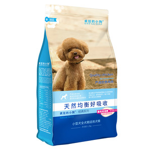 疯狂的小狗狗粮 泰迪比熊贵宾博美雪纳瑞小型幼犬成犬粮通用型3斤