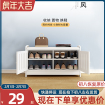 Home entry door can sit shoe cabinet simple modern storage cabinet open door change shoe stool wear shoe stool