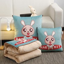 Car Pillow Air Conditioning Classroom Warm Hand Zipped zipped handy cover Dragon Head Car Sofa Backrest with Quilt Cuddled Back to waist