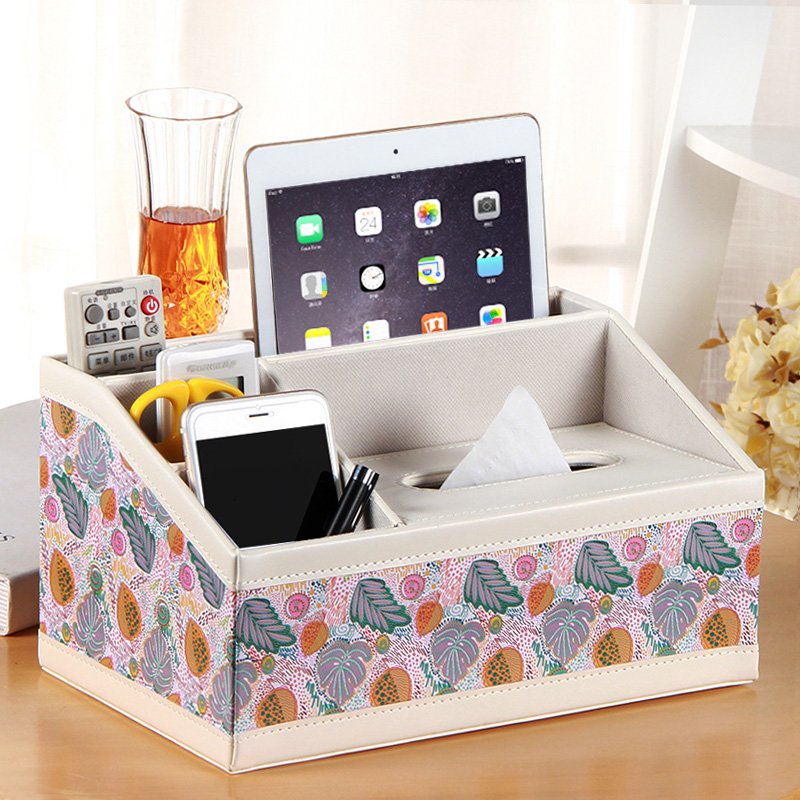 european-style home coffee table living room leather tissue box pumping box creative napkin boxed storage box with remote control