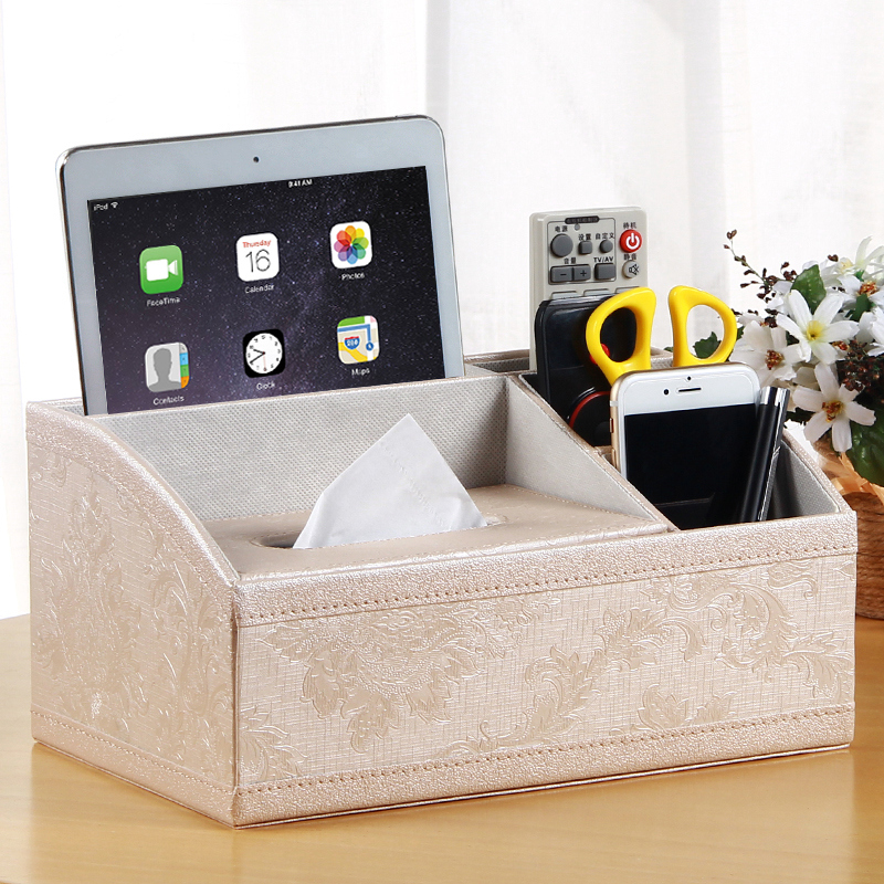 european-style home coffee table living room leather tissue box pumping box creative napkin boxed storage box with remote control