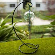 Heart-shaped pendant hanging hanging ornaments summer Japanese cherry blossoms transparent hanging outdoor outdoor courtyard wind chimes