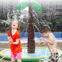 Summer outdoor childrens kindergarten interactive play water play water Lawn fountain big tree sprinkler toy pool water spray pad